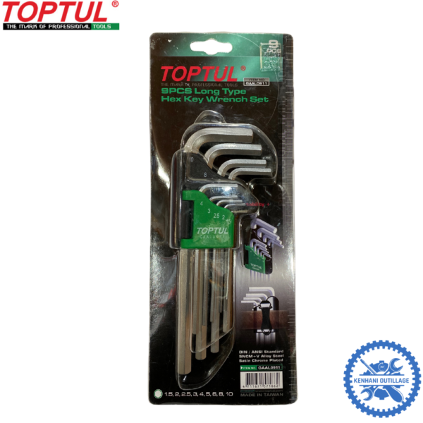 JEU CLE A LAINE TOPTUL 10pcs – Image 2