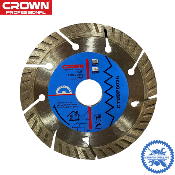 DISQUE DIAMANT CROWN BLEU