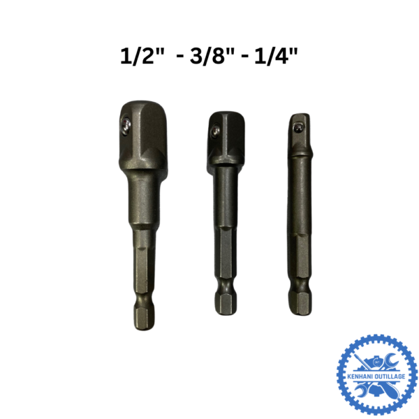 JEUX ADAPTEUR DE VISSEUSE POUR DOUILLE 3pcs