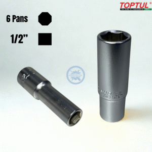 DOUILLES 1/2" LONG 6PANS TOPTUL