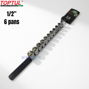 JEUX DE DOUILLE COURTE 1/2" TOPTUL 11PCS 6P