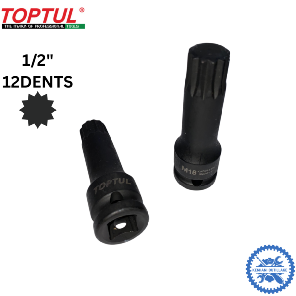 DOUILLE 1/2" M18 TOPTUL