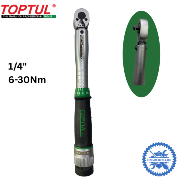 CLE DYNAMO METRIQUE 1/4" TOPTUL