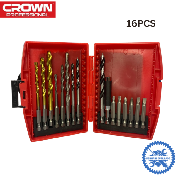 JEUX MECHES ET EMBOUT CROWN 16PCS