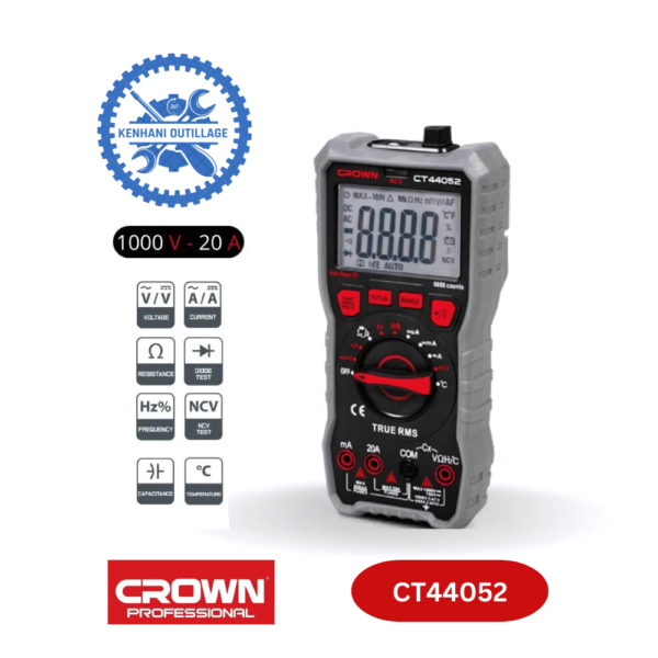 MULTIMETRE NUMERIQUE CROWN