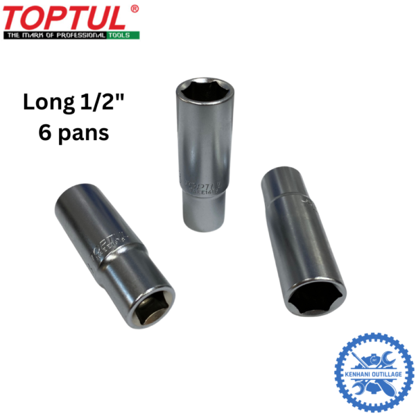 DOUILLES 1/2" LONG TOPTUL