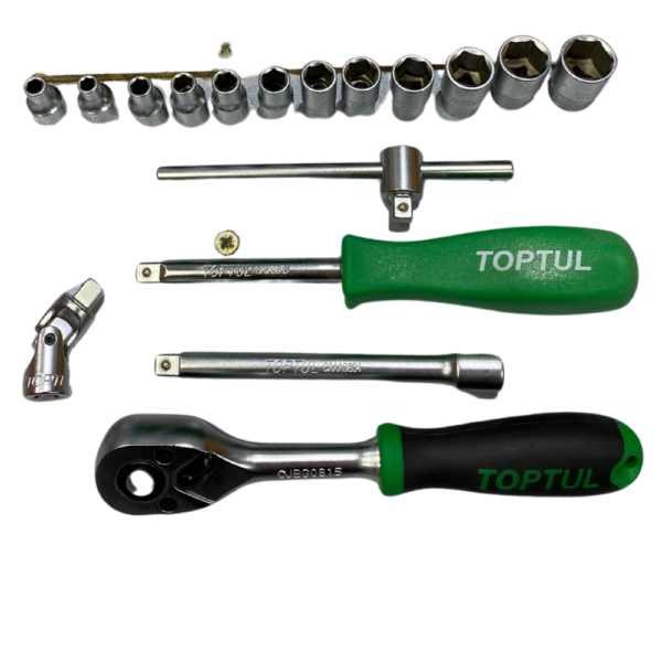 CAISSE A OUTIL TOPTUL 1/4" 17pcs – Image 2