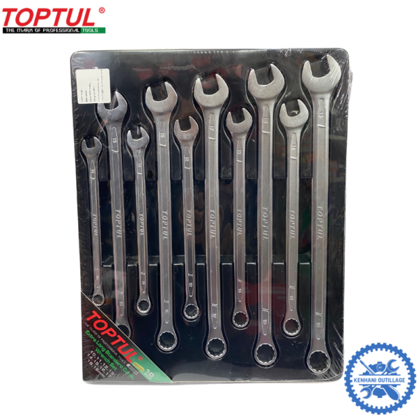 JEU DE CLES MIXTE TOPTUL LONG 10PCS