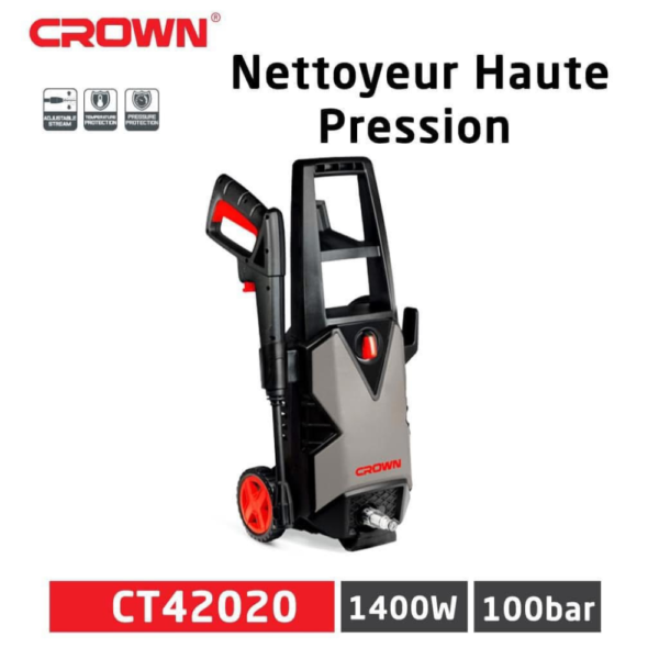 NETTOYEUR HAUTE PRESSION CROWN 1400W