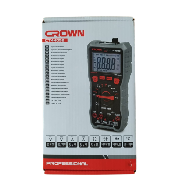 MULTIMETRE NUMERIQUE CROWN – Image 2