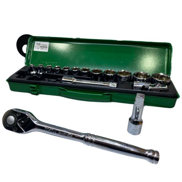 CAISSE DOUILLES 1/2" TOPTUL 16PCS – Image 2