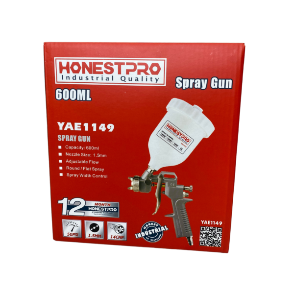 PISTOLET DE PEINTURE 1.5MM HONESTPRO – Image 4