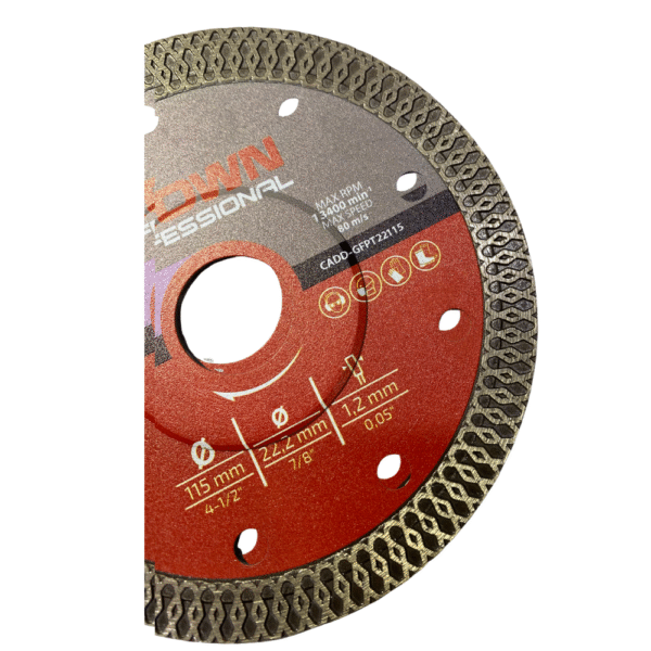 DISQUE DIAMANT 115MM CROWN – Image 2