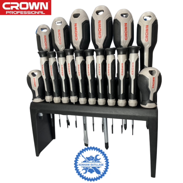 JEUX DE TOURNEVIS CROWN 18PCS