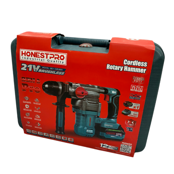 PERFORATEUR SANS FIL BRUSHLESS HONESTPRO – Image 3