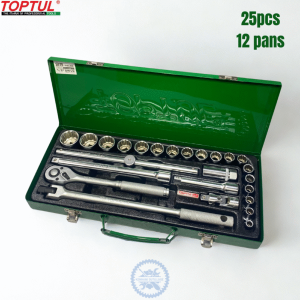 CAISSE A DOUILLES TOPTUL 25PCS