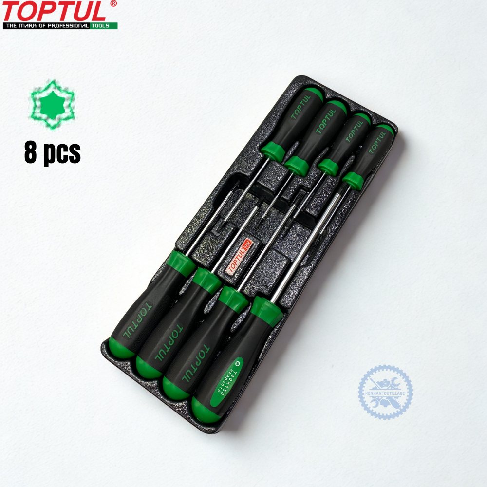 JEU DE TOURNEVIS TORX TOPTUL 8PCS