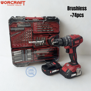 VISSEUSE PERCEUSE BRUSHLESS +74PCS WORCRAFT