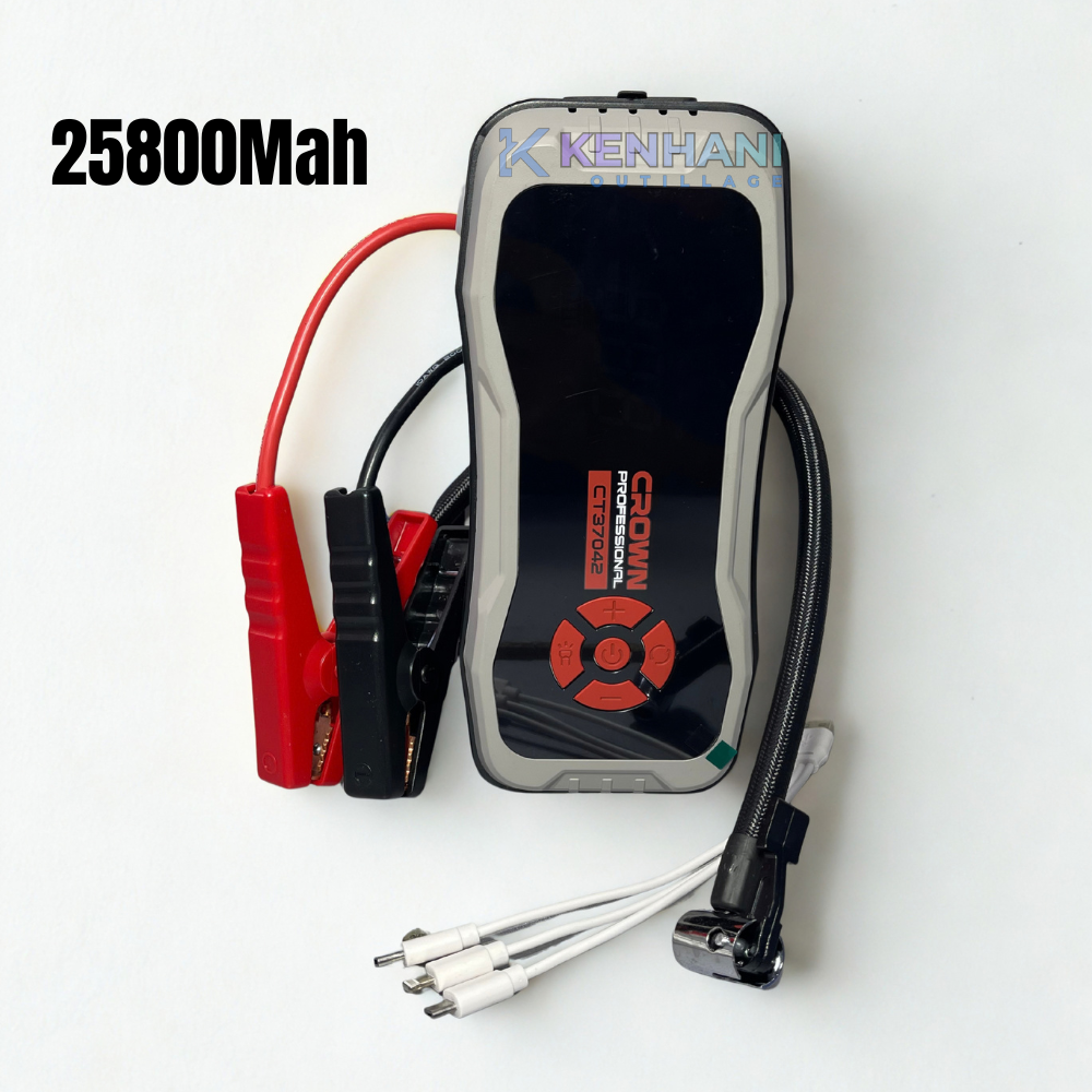 Booster batterie 25800mAh Power Bank + Compresseur