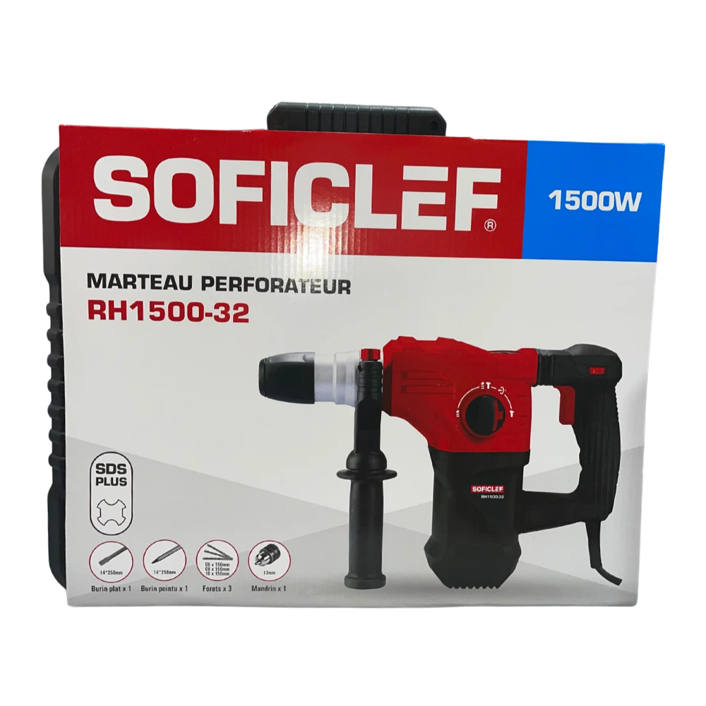 MARTEAU PERFORATEUR 1500W SOFICLEF – Image 4